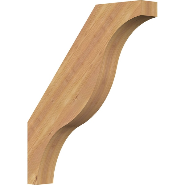 Ekena Millwork 3 1/2"W x 22"D x 26"H Funston Smooth Knee Brace, Western Red Cedar BRC04X22X26FST00SWR - main